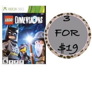 3/$19 LEGO Dimensions Microsoft Xbox 360 video game